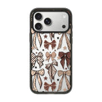 Custodia per telefono in TPU acrilico trasparente con stampa leopardata e fiocco., For iPhone 17 Pro Max, For iPhone 17 Pro, For iPhone 17, For iPhone Air