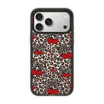 Custodia per telefono in TPU acrilico trasparente con stampa leopardata e fiocco., For iPhone 17 Pro Max, For iPhone 17 Pro, For iPhone 17, For iPhone Air