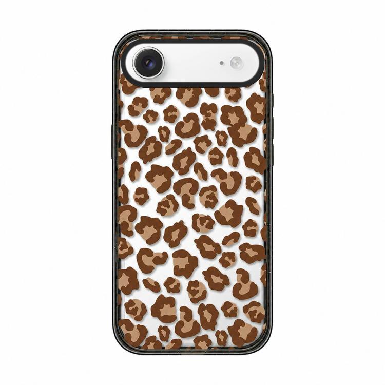 Custodia per telefono in TPU acrilico trasparente con stampa leopardata e fiocco., For iPhone 17 Pro Max, For iPhone 17 Pro, For iPhone 17, For iPhone Air