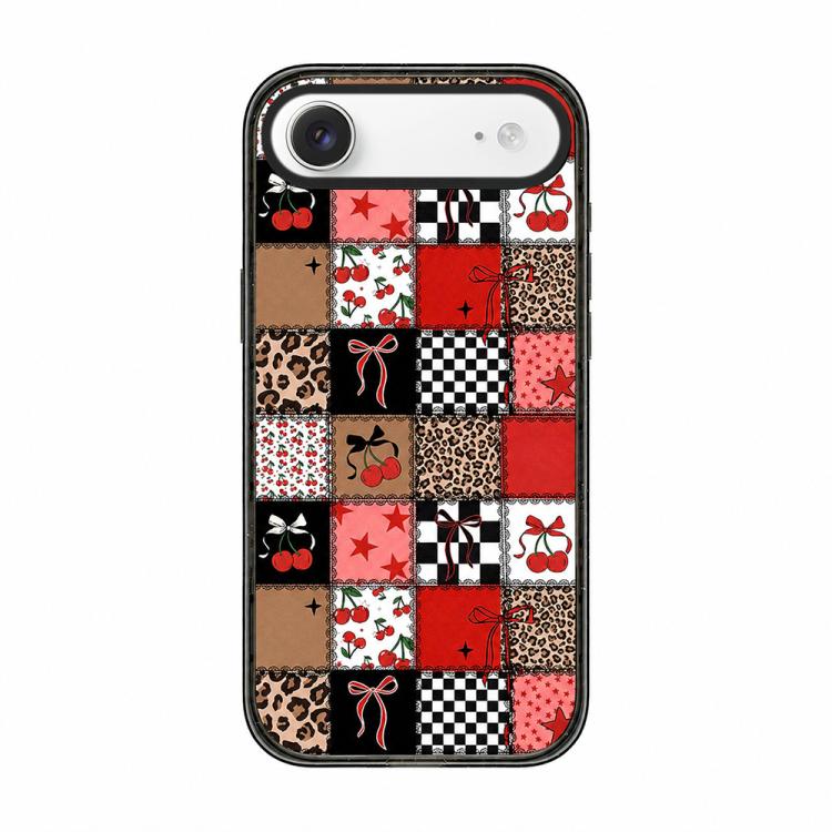 Custodia per telefono in TPU acrilico trasparente con stampa leopardata e fiocco., For iPhone 17 Pro Max, For iPhone 17 Pro, For iPhone 17, For iPhone Air