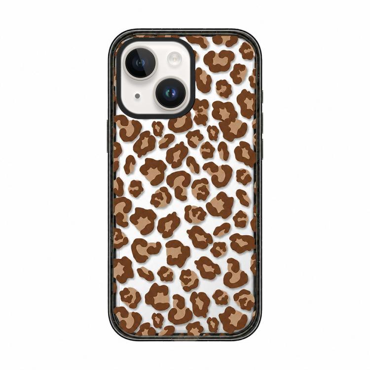 Custodia per telefono in TPU acrilico trasparente con stampa leopardata e fiocco., For iPhone 15 Pro Max, For iPhone 15 Pro, For iPhone 15 Plus, For iPhone 15