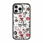 Custodia per telefono in TPU acrilico trasparente con stampa leopardata e fiocco., For iPhone 13 Pro Max, For iPhone 13 Pro, For iPhone 13, For iPhone 12