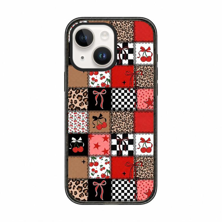 Custodia per telefono in TPU acrilico trasparente con stampa leopardata e fiocco., For iPhone 13 Pro Max, For iPhone 13 Pro, For iPhone 13, For iPhone 12