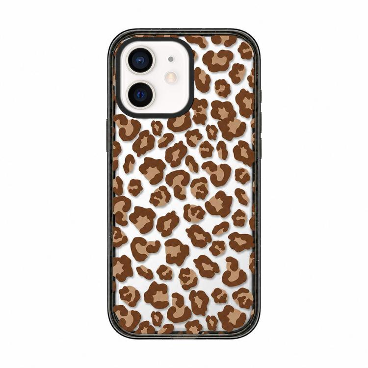 Custodia per telefono in TPU acrilico trasparente con stampa leopardata e fiocco., For iPhone 13 Pro Max, For iPhone 13 Pro, For iPhone 13, For iPhone 12