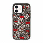 Custodia per telefono in TPU acrilico trasparente con stampa leopardata e fiocco., For iPhone 12 Pro Max, For iPhone 12 Pro, For iPhone 11