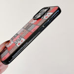 Custodia per telefono in TPU acrilico trasparente con stampa leopardata e fiocco., For iPhone 17 Pro Max, For iPhone 17 Pro, For iPhone 17, For iPhone Air