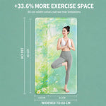 Tappetino da yoga insonorizzato, spesso e antiscivolo su entrambi i lati.