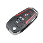 Chiave per auto CWTWB1U345 63 Chip a frequenza singola 315 per Ford pieghevole a 4 pulsanti, For Ford