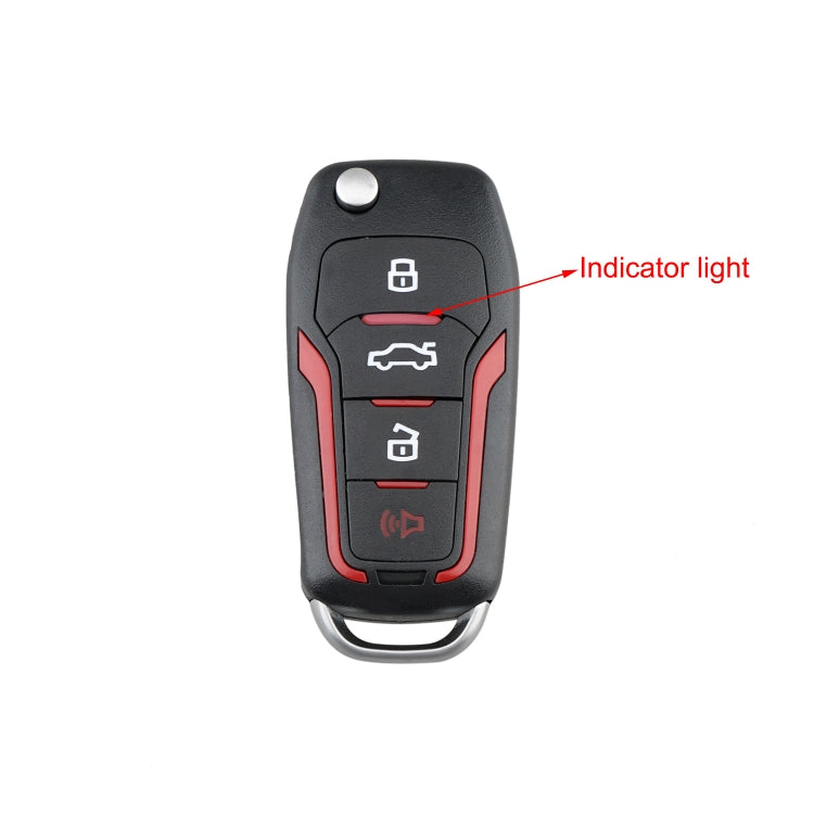 Chiave per auto CWTWB1U345 63 Chip a frequenza singola 315 per Ford pieghevole a 4 pulsanti, For Ford