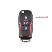 Chiave per auto CWTWB1U345 63 Chip a frequenza singola 315 per Ford pieghevole a 4 pulsanti, For Ford
