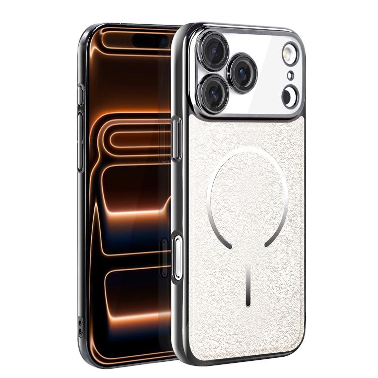Anello magnetico galvanizzato in PC + custodia per telefono in pelle vegana, For iPhone 17 Pro Max, For iPhone 17, For iPhone Air, For iPhone 16 Pro Max