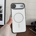 Anello magnetico galvanizzato in PC + custodia per telefono in pelle vegana, For iPhone 17 Pro Max, For iPhone 17, For iPhone Air, For iPhone 16 Pro Max