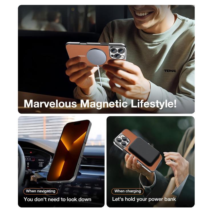Anello magnetico galvanizzato in PC + custodia per telefono in pelle vegana, For iPhone 15 Pro Max, For iPhone 15 Pro, For iPhone 15 Plus, For iPhone 15