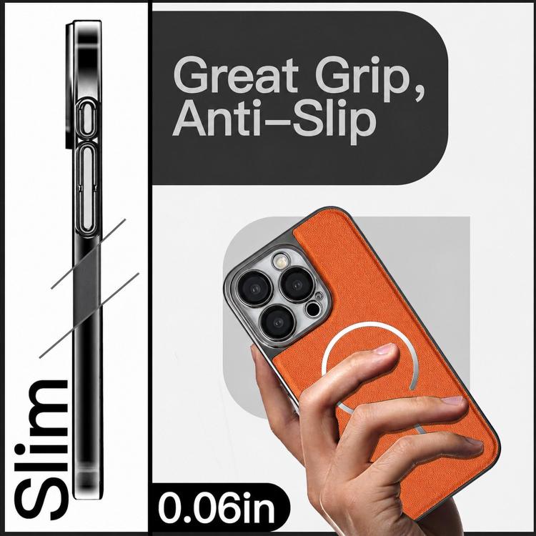 Anello magnetico galvanizzato in PC + custodia per telefono in pelle vegana, For iPhone 15 Pro Max, For iPhone 15 Pro, For iPhone 15 Plus, For iPhone 15