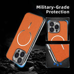 Anello magnetico galvanizzato in PC + custodia per telefono in pelle vegana, For iPhone 15 Pro Max, For iPhone 15 Pro, For iPhone 15 Plus, For iPhone 15