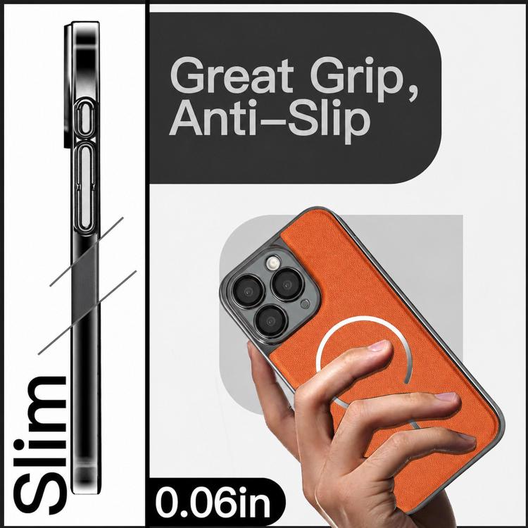 Anello magnetico galvanizzato in PC + custodia per telefono in pelle vegana, For iPhone 11 Pro