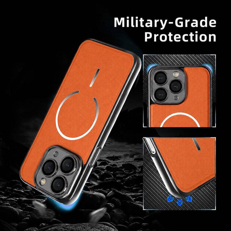 Anello magnetico galvanizzato in PC + custodia per telefono in pelle vegana, For iPhone 11 Pro