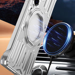 Custodia per telefono senza cornice in metallo con supporto girevole e sistema di raffreddamento della serie Mech., For Galaxy S26 Ultra 5G, For Galaxy S25 Ultra 5G, For Galaxy S24 Ultra 5G, For Galaxy S23 Ultra 5G