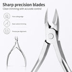 Tronchesino per cuticole in acciaio inossidabile, strumento per manicure e cura di unghie e cuticole., Single Cuticle Nipper