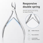 Tronchesino per cuticole in acciaio inossidabile, strumento per manicure e cura di unghie e cuticole., Single Cuticle Nipper