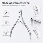 Tronchesino per cuticole in acciaio inossidabile, strumento per manicure e cura di unghie e cuticole., Single Cuticle Nipper