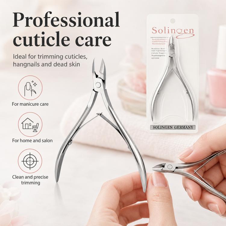 Tronchesino per cuticole in acciaio inossidabile, strumento per manicure e cura di unghie e cuticole., Single Cuticle Nipper