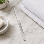 Raschietto per calli al tallone in acciaio inossidabile con foro rotondo, strumento per la cura dei piedi, Round Hole Style Foot Scraper