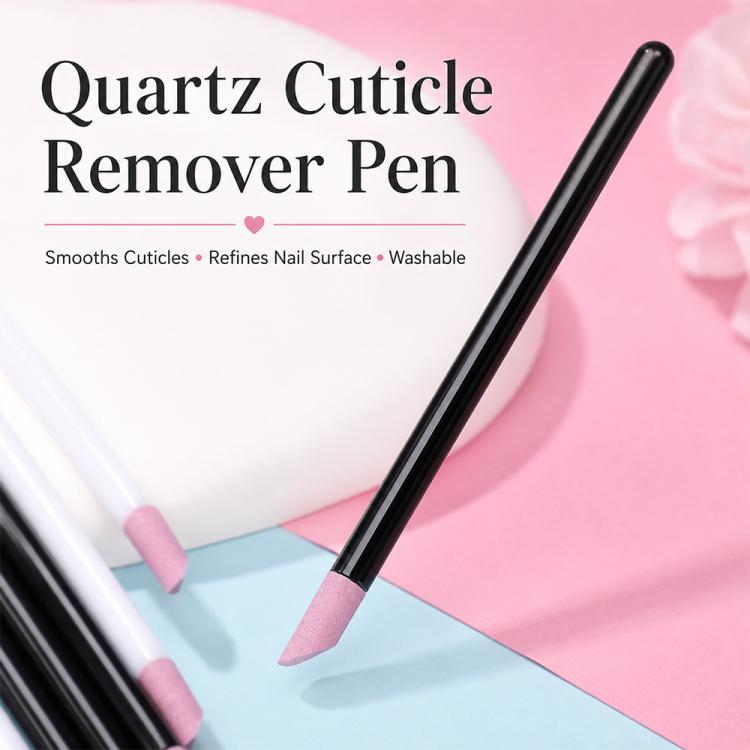 Confezione da 2 penne angolate al quarzo per la lucidatura delle unghie.