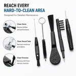 Kit di strumenti per la pulizia degli apparecchi acustici XDcase 8 in 1