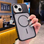 Custodia magnetica per telefono Armor 2 in 1 in TPU + PC, For iPhone 16, For iPhone 15 Pro Max, For iPhone 15 Pro, For iPhone 15, For iPhone 14, For iPhone 14 Pro