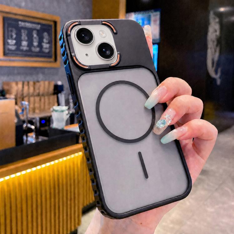Custodia magnetica per telefono Armor 2 in 1 in TPU + PC, For iPhone 16, For iPhone 15 Pro Max, For iPhone 15 Pro, For iPhone 15, For iPhone 14, For iPhone 14 Pro