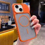 Custodia magnetica per telefono Armor 2 in 1 in TPU + PC, For iPhone 16, For iPhone 15 Pro Max, For iPhone 15 Pro, For iPhone 15, For iPhone 14, For iPhone 14 Pro