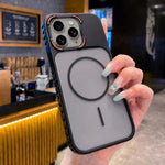 Custodia magnetica per telefono Armor 2 in 1 in TPU + PC, For iPhone 12 Pro, For iPhone 11 Pro Max, For iPhone 11