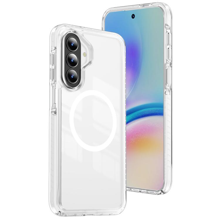 Custodia per telefono Crystal Shield trasparente magnetica ibrida in acrilico e TPU, For Galaxy A57 5G, For Galaxy A37 5G