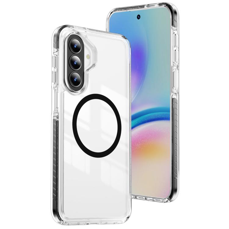 Custodia per telefono Crystal Shield trasparente magnetica ibrida in acrilico e TPU, For Galaxy A57 5G, For Galaxy A37 5G