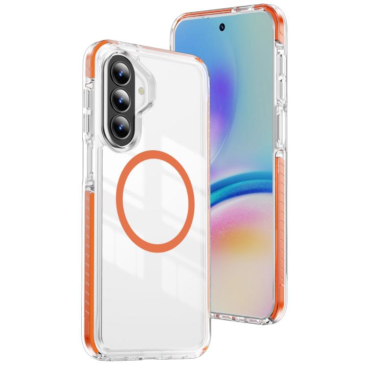 Custodia per telefono Crystal Shield trasparente magnetica ibrida in acrilico e TPU, For Galaxy A57 5G, For Galaxy A37 5G