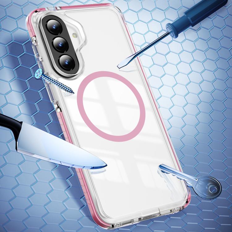 Custodia per telefono Crystal Shield trasparente magnetica ibrida in acrilico e TPU, For Galaxy A57 5G, For Galaxy A37 5G