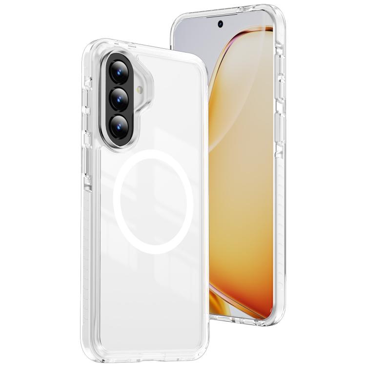 Custodia per telefono Crystal Shield trasparente magnetica ibrida in acrilico e TPU, For Galaxy A57 5G, For Galaxy A37 5G