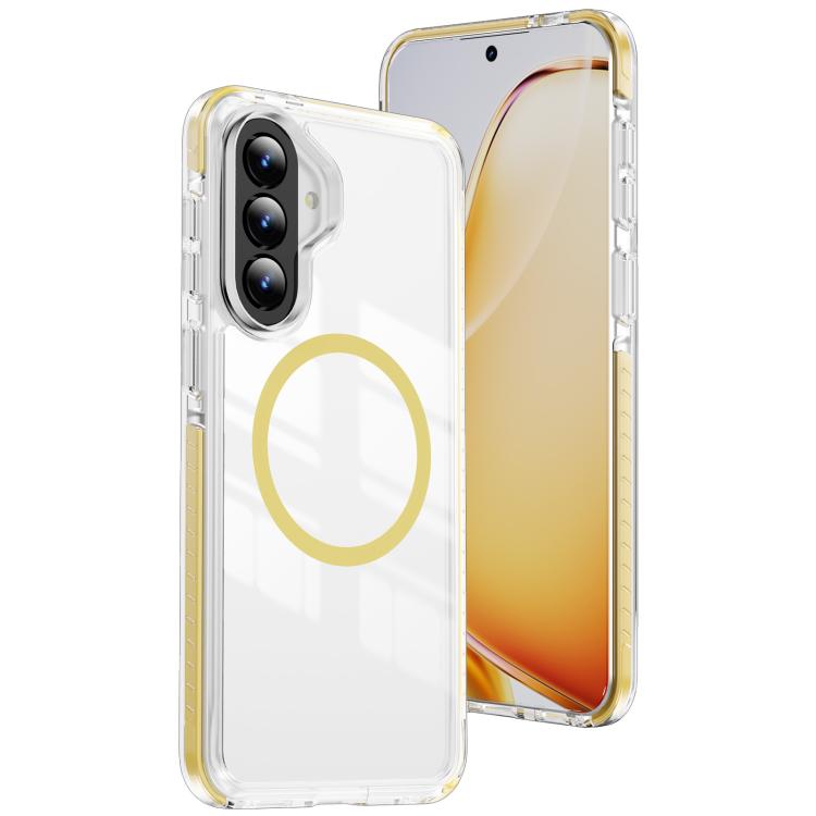 Custodia per telefono Crystal Shield trasparente magnetica ibrida in acrilico e TPU, For Galaxy A57 5G, For Galaxy A37 5G
