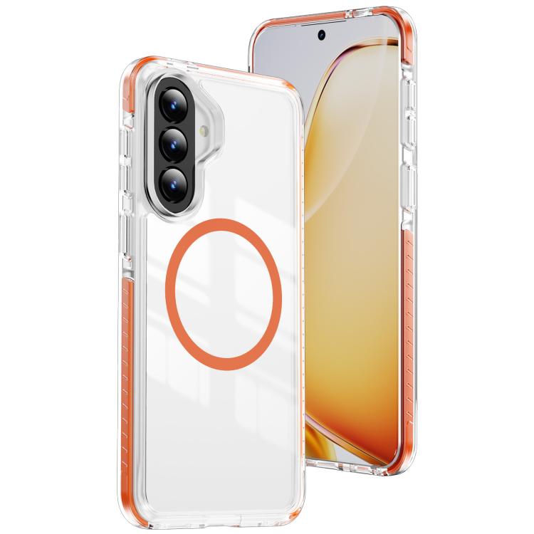 Custodia per telefono Crystal Shield trasparente magnetica ibrida in acrilico e TPU, For Galaxy A57 5G, For Galaxy A37 5G