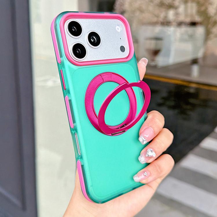 Custodia magnetica per telefono in PC con supporto girevole a 360° in metallo., For iPhone 17 Pro Max, For iPhone 17 Pro, For iPhone 17, For iPhone 16 Pro Max