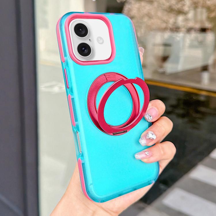 Custodia magnetica per telefono in PC con supporto girevole a 360° in metallo., For iPhone 17 Pro Max, For iPhone 17 Pro, For iPhone 17, For iPhone 16 Pro Max
