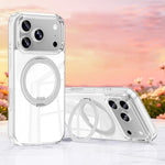 Custodia per telefono magnetica antiurto in metallo con supporto girevole a 360° e chiusura a airbag Jelly Air., For iPhone 17 Pro Max, For iPhone 17 Pro, For iPhone 17, For iPhone 16 Pro Max, For iPhone 16 Pro