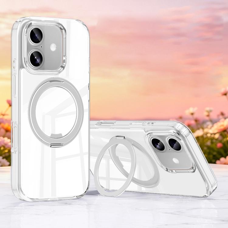Custodia per telefono magnetica antiurto in metallo con supporto girevole a 360° e chiusura a airbag Jelly Air., For iPhone 17 Pro Max, For iPhone 17 Pro, For iPhone 17, For iPhone 16 Pro Max, For iPhone 16 Pro