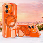 Custodia per telefono magnetica antiurto in metallo con supporto girevole a 360° e chiusura a airbag Jelly Air., For iPhone 17 Pro Max, For iPhone 17 Pro, For iPhone 17, For iPhone 16 Pro Max, For iPhone 16 Pro