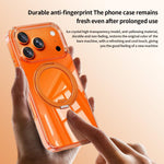 Custodia per telefono magnetica antiurto in metallo con supporto girevole a 360° e chiusura a airbag Jelly Air., For iPhone 17 Pro Max, For iPhone 17 Pro, For iPhone 17, For iPhone 16 Pro Max, For iPhone 16 Pro