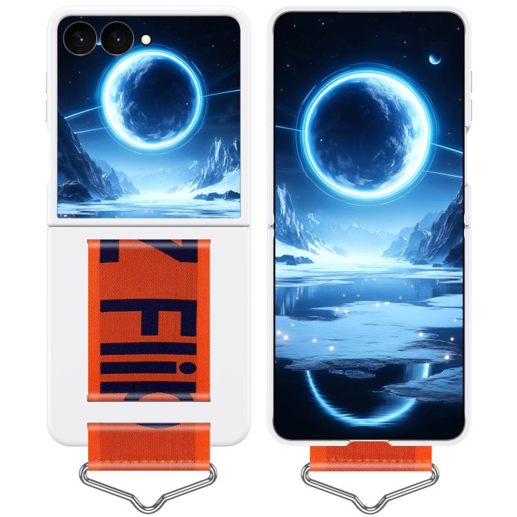 Custodia per PC con cinturino e fibbia, For Galaxy Z Flip8 5G, For Galaxy Z Flip7 5G