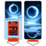 Custodia per PC con cinturino e fibbia, For Galaxy Z Flip8 5G, For Galaxy Z Flip7 5G