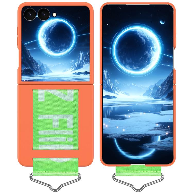 Custodia per PC con cinturino e fibbia, For Galaxy Z Flip8 5G, For Galaxy Z Flip7 5G