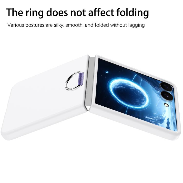 Custodia per telefono in PC con anello a D-Buckle, For Galaxy Z Flip8 5G, For Galaxy Z Flip7 5G